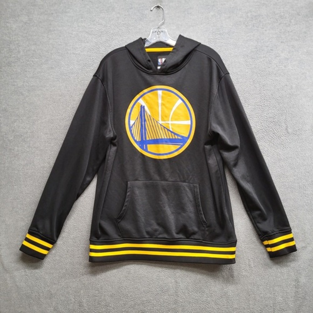 Golden State Warriors Men Sweatshirt Large Black UNK Hoodie Logo Graphic‎